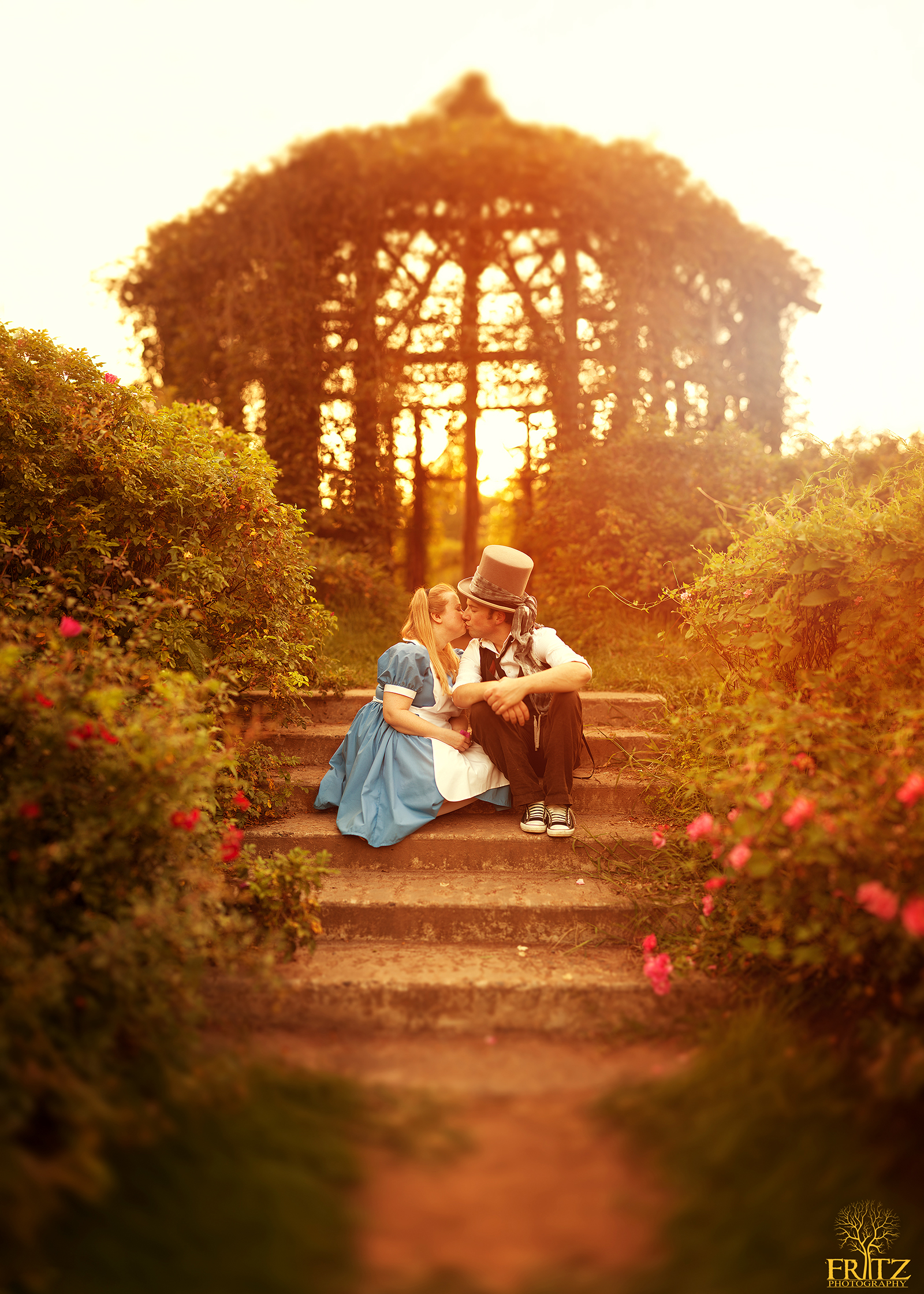 Alice in Wonderland Engagement - Elizabeth Park - Hartford,CT - Fritz Photography - CT Wedding Photographer