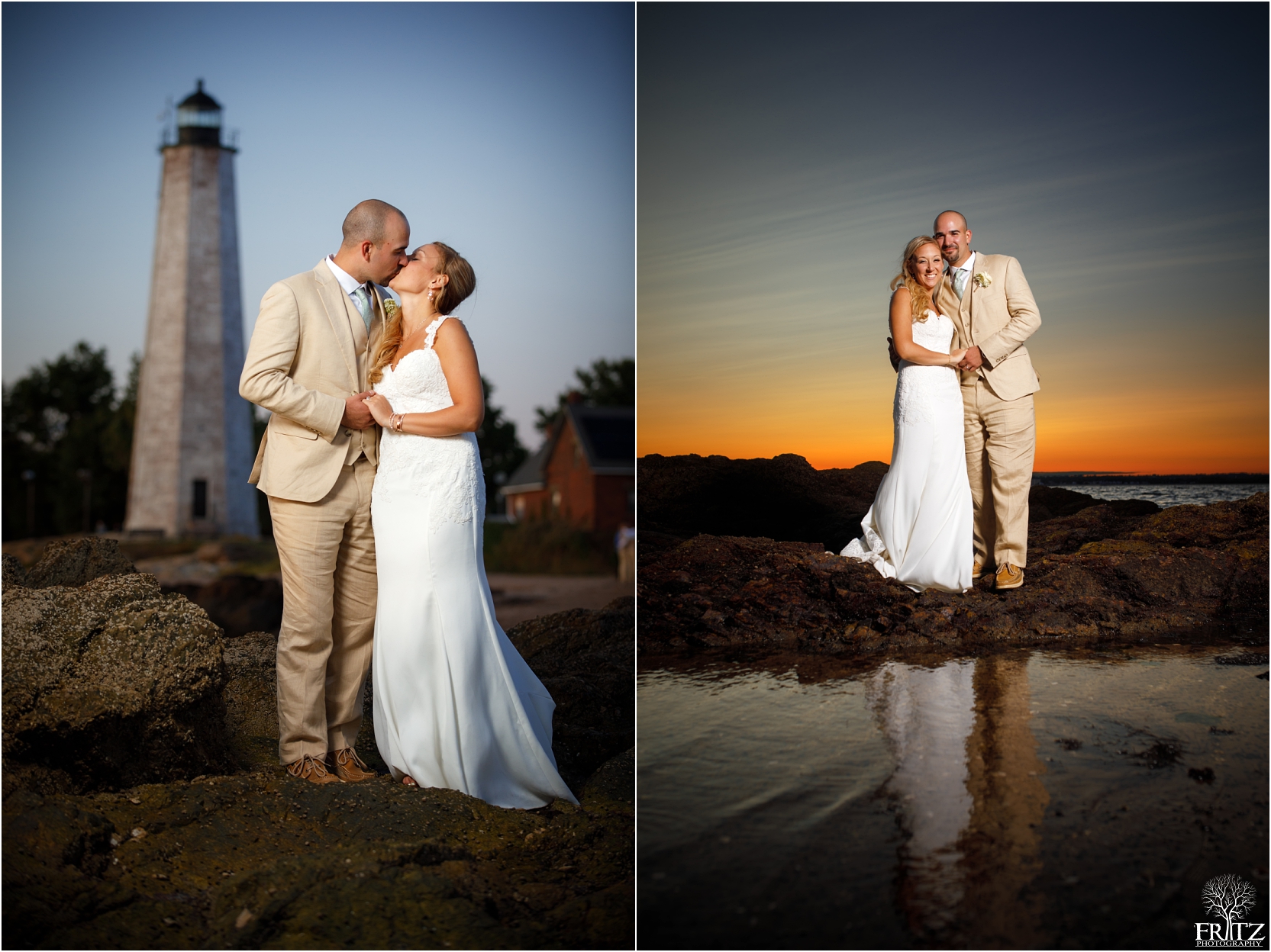 Lighthouse Point Beach Wedding